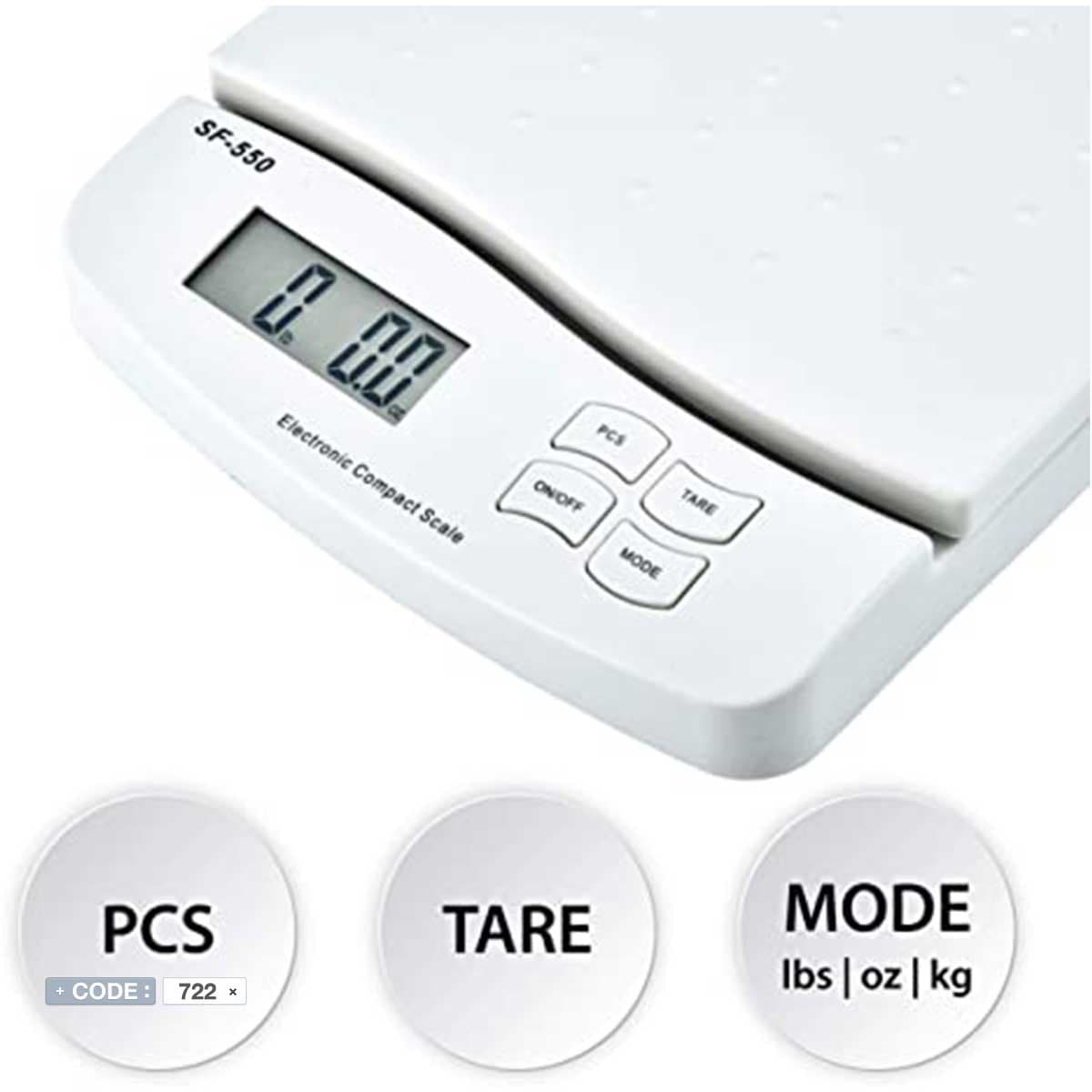 ترازوی دیجیتال 25 کیلویی مدل SF-550 — تصویر ۴