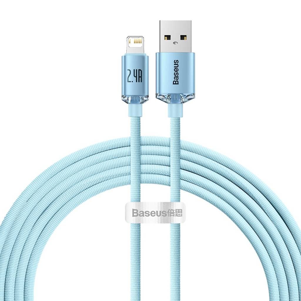 کابل USB به لایتنینگ باسئوس مدل Crystal Shine Series طول 2 متر — تصویر ۹