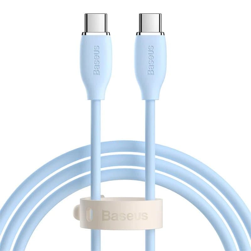 کابل USB-C باسئوس مدل JELLY LIQUID SILICA GEL 100W طول 2 متر — تصویر ۱۰