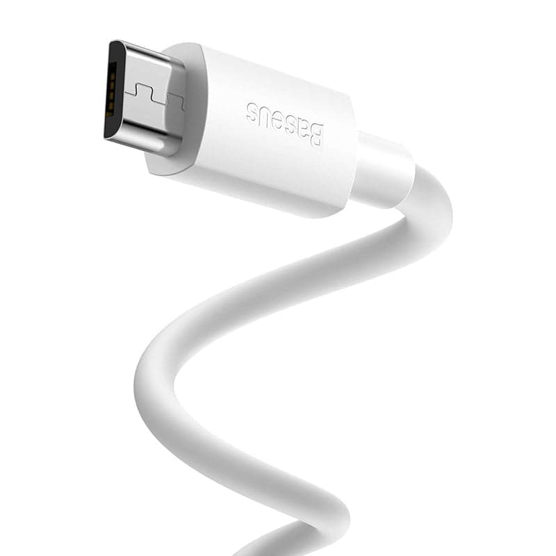 کابل تبدیل USB به MICROUSB باسئوس مدل 2PCS kit 2.1A طول 1.5 متر بسته 2 عددی — تصویر ۱۱