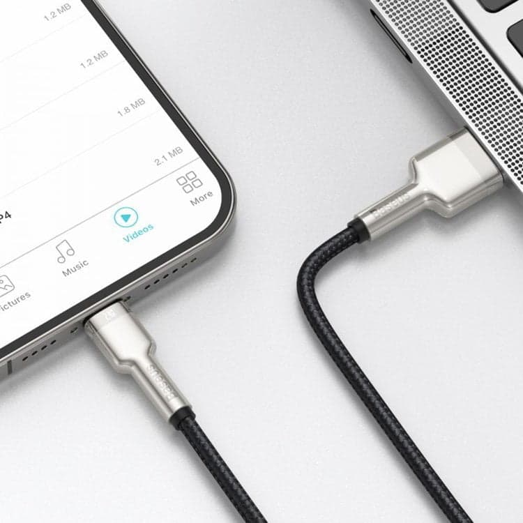 کابل تبدیل USB به لایتنینگ باسئوس مدل CALJK-B01 طول 2 متر — تصویر ۳