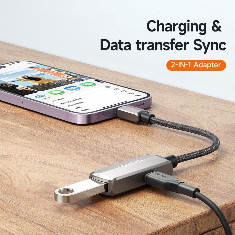 مبدل لایتنینگ به USB /USB-C مک دودو مدل CA-2690 — تصویر ۶