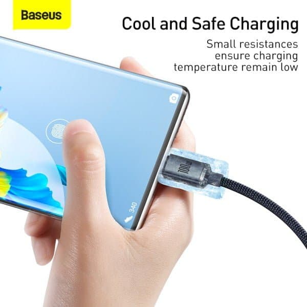کابل تبدیل USB به USB-C باسئوس مدل CAJY000401 طول 1.2 متر — تصویر ۳