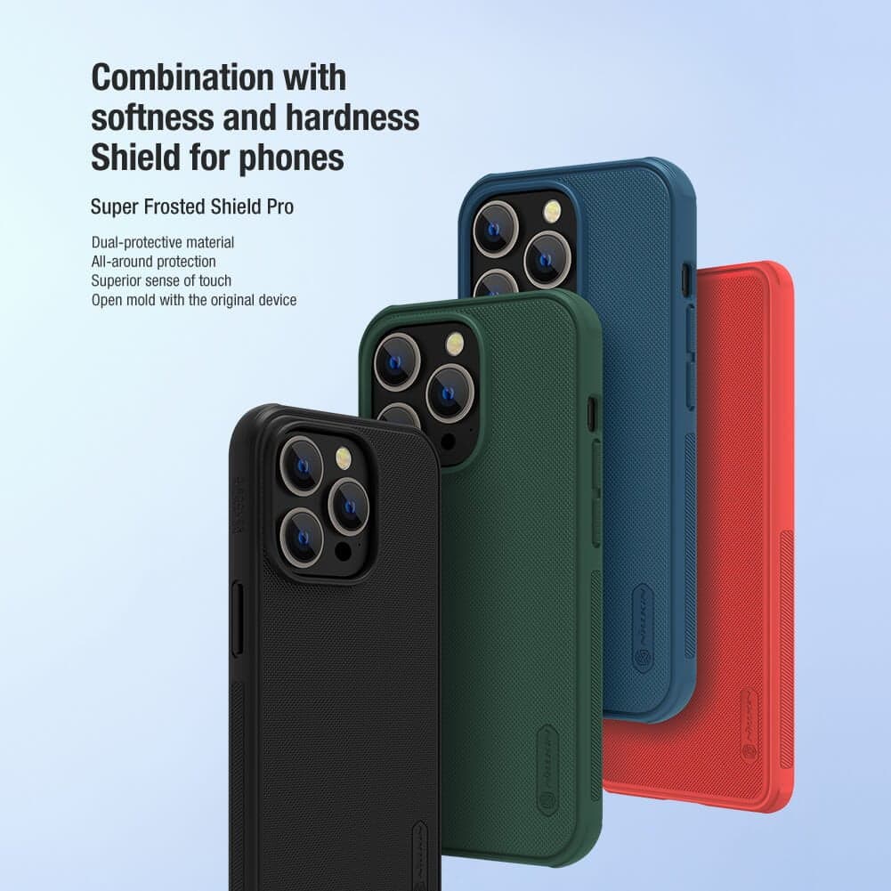 کاور نیلکین مدل frosted shield pro مناسب برای گوشی موبایل اپل iphone 14 pro max — تصویر ۲