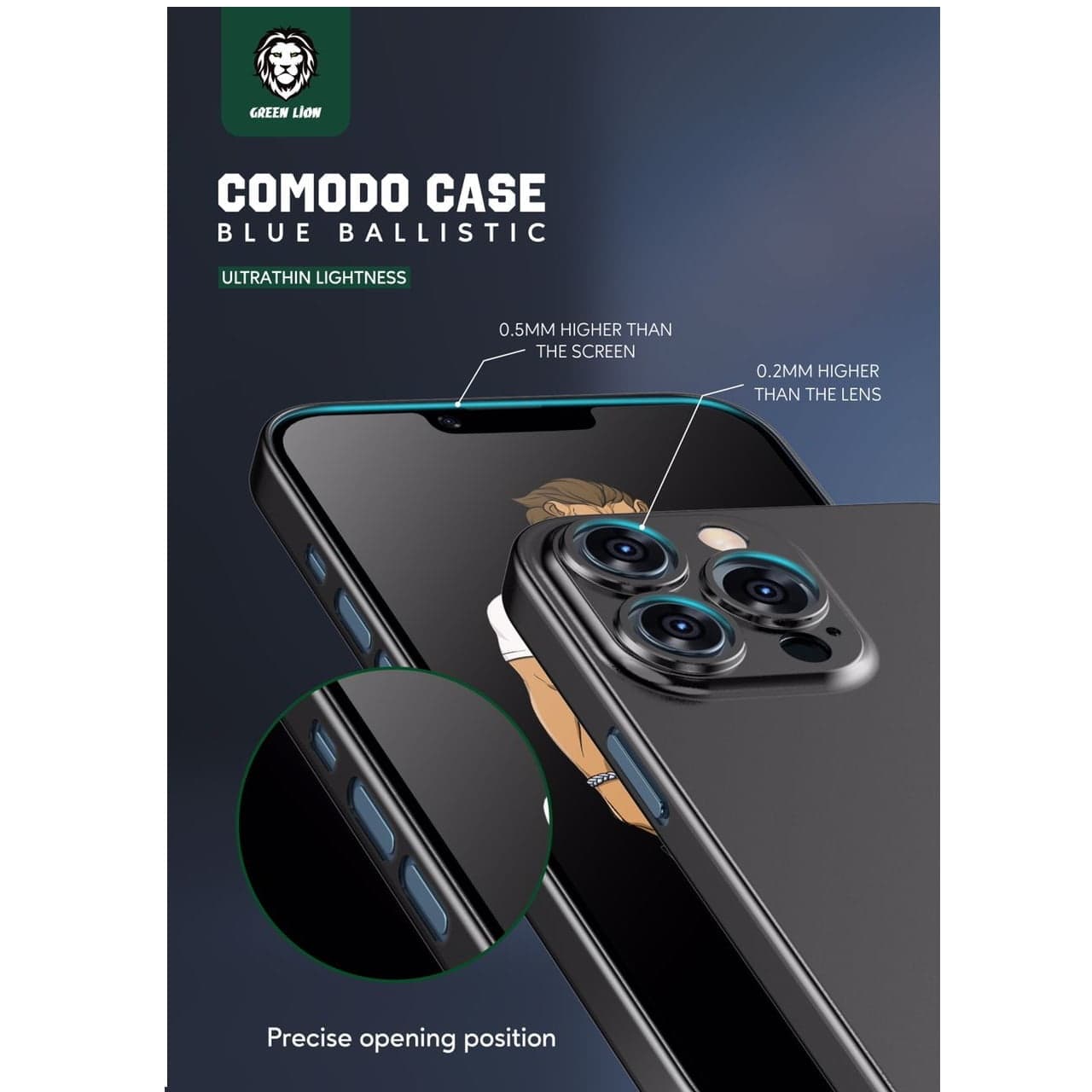 کاور گرین مدل comodo مناسب برای گوشی موبایل اپل Iphone 13 pro max — تصویر ۱۰