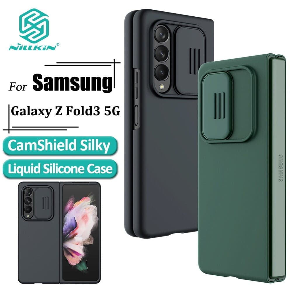 کاور نیلکین مدل CamShield Silky silicon مناسب برای گوشی موبایل سامسونگ Galaxy Z Fold 3 — تصویر ۷