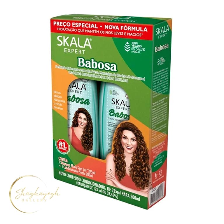 ست شامپو و نرم کننده آبرسان آلوئه ورا اسکالا 325 میلی لیتر Skala Expert Babosa Shampoo & Conditioner Set 325ml