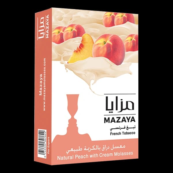 تنباکو قلیان مزایا هلو خامه Mazaya peach cream hookah tobacco — تصویر ۲