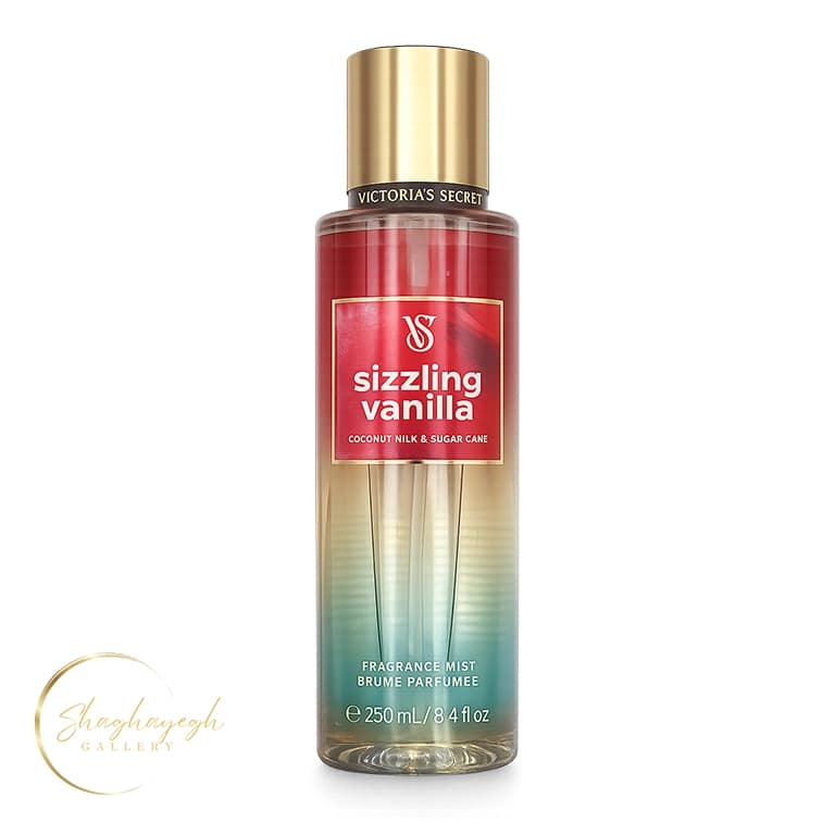 بادی اسپلش زنانه سیزلینگ وانیلا ویکتوریا سکرت 250 میل Victoria’s Secret Sizzling Vanilla Fragrance Mist 250ml