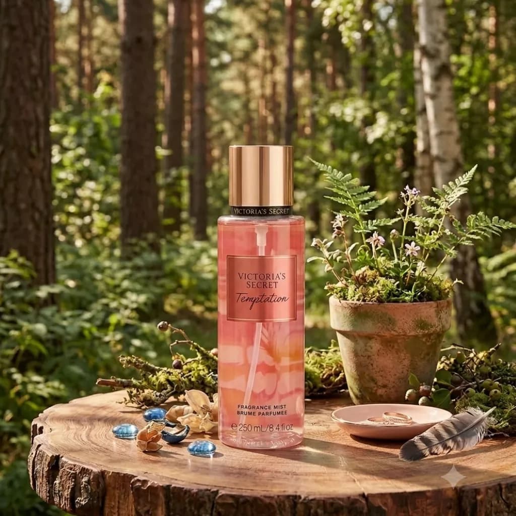 بادی اسپلش زنانه تمپتیشن ویکتوریا سکرت 250 میل Victoria’s Secret Temptation Fragrance Mist 250ml — تصویر ۵
