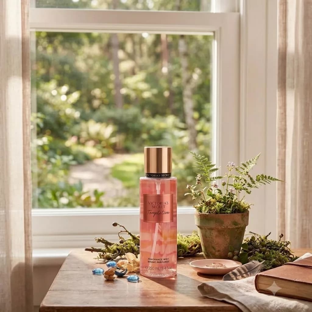 بادی اسپلش زنانه تمپتیشن ویکتوریا سکرت 250 میل Victoria’s Secret Temptation Fragrance Mist 250ml — تصویر ۶
