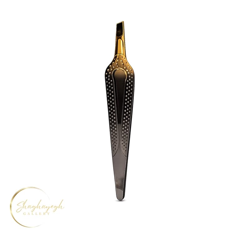 موچین ابرو سرکج استیل حرفه‌ای می‌ژیانگ Meijiang Professional Stainless Steel Slant Tip Tweezers — تصویر ۳