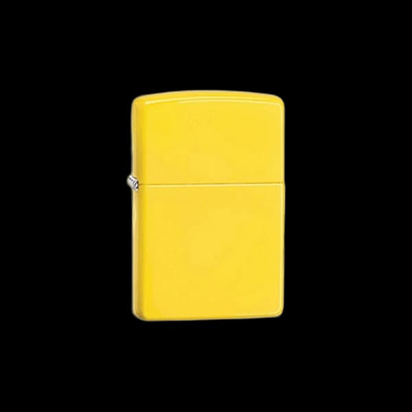 فندک اورجینال زیپو لیمو مات Zippo lighter lemon matte — تصویر ۲
