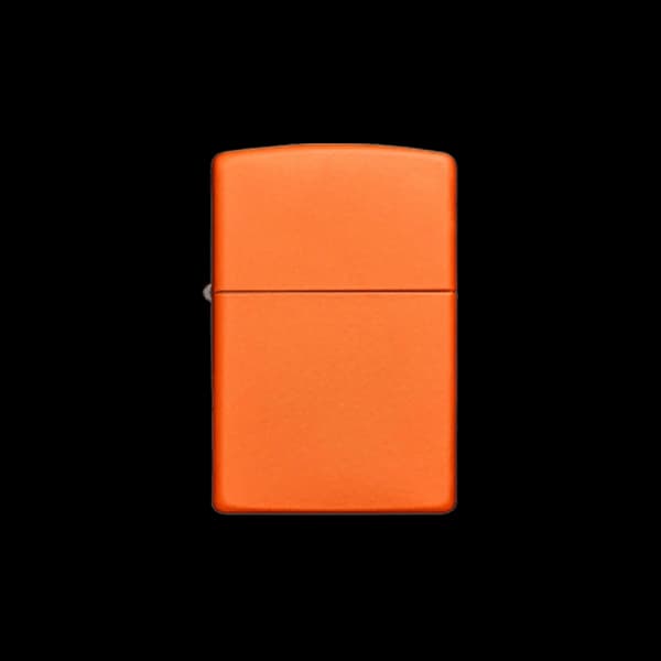 فندک اورجینال زیپو نارنجی مات Zippo lighter orange matte — تصویر ۲