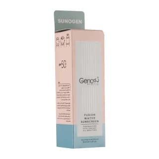 ضد آفتاب فیوژن واتر ژنوبایوتیک بی رنگ SPF50 مناسب انواع پوست — تصویر ۷