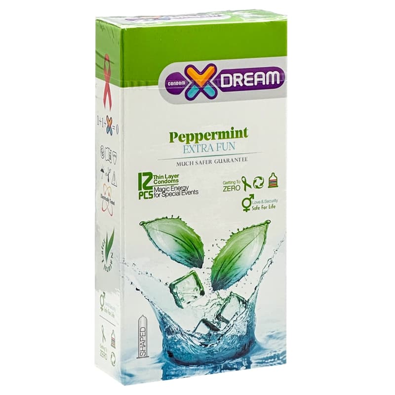 کاندوم 12عددی ایکس دریم مدل Peppermint | داروخانه روشا