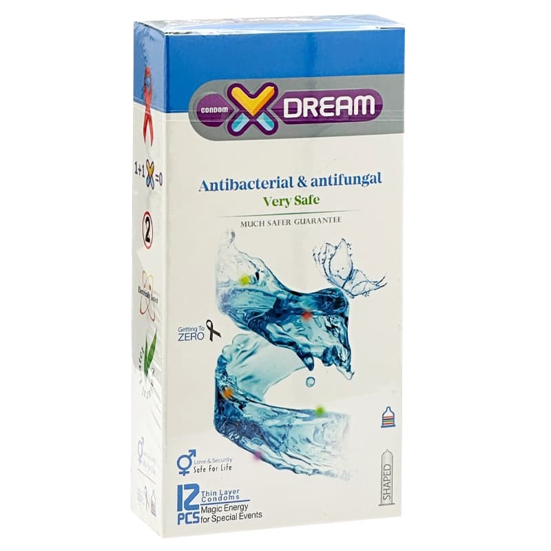 کاندوم 12عددی ایکس دریم مدل Antibacterial & Antifungal | داروخانه روشا