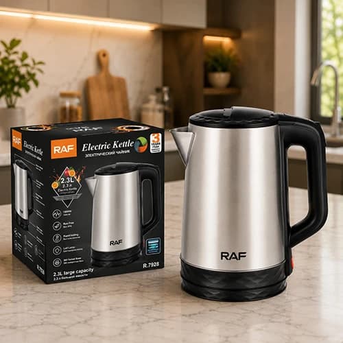 کتری برقی راف مدل R7928 ظرفیت ۲.۳ لیتر استیل ضد زنگ — تصویر ۳