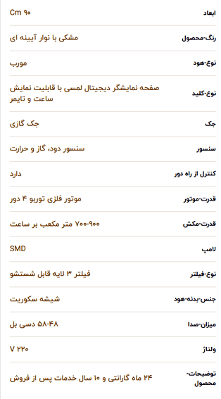 هود آلتون مدل H316 مورب — تصویر ۸