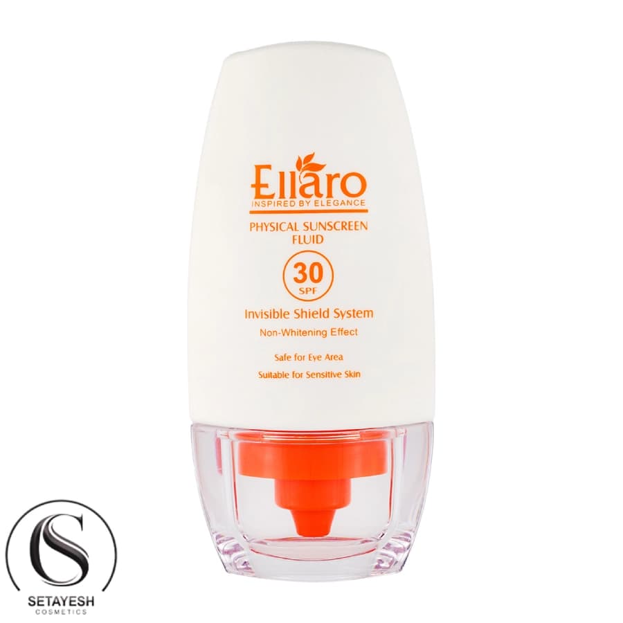 ضد آفتاب فلویید فیزیکال SPF 30 الارو 50میل Ellaro Physical Fluid Sunscreen SPF 30 50ml — تصویر ۱۰