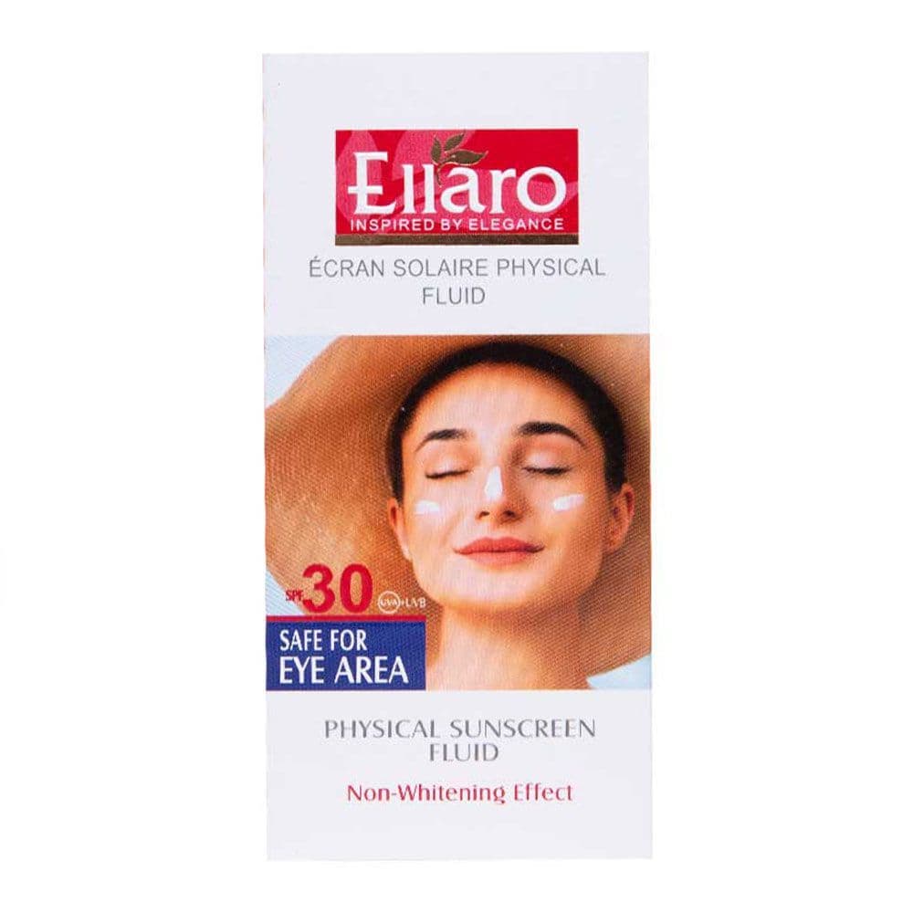 ضد آفتاب فلویید فیزیکال SPF 30 الارو 50میل Ellaro Physical Fluid Sunscreen SPF 30 50ml — تصویر ۵