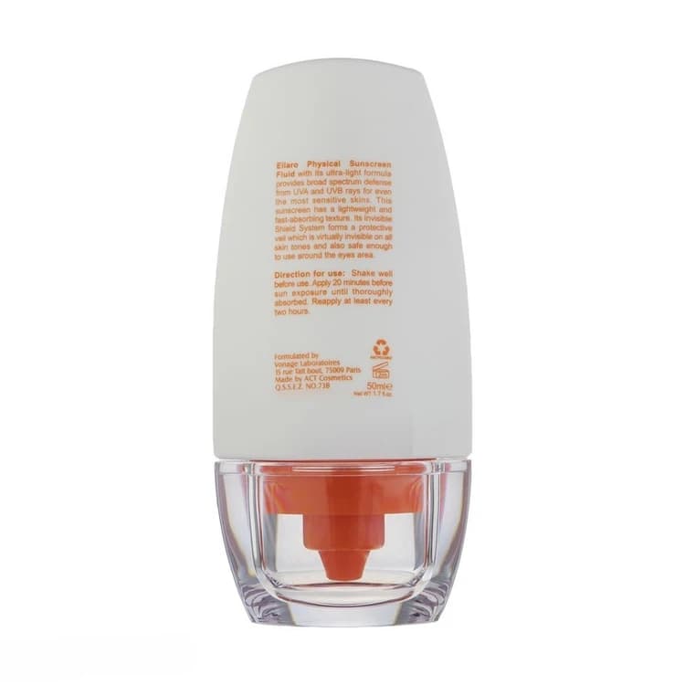 ضد آفتاب فلویید فیزیکال SPF 30 الارو 50میل Ellaro Physical Fluid Sunscreen SPF 30 50ml — تصویر ۸