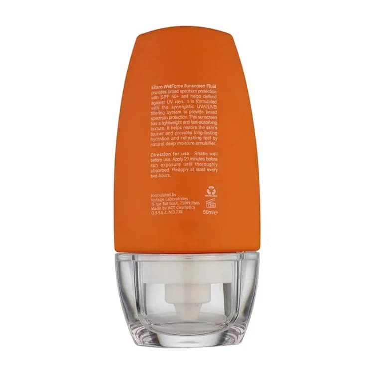 ضد آفتاب فلوییدی وت فورس SPF 50 الارو 50میل Ellaro wetforce sunscreen fluid ,SPF 50, 50ml — تصویر ۱۱