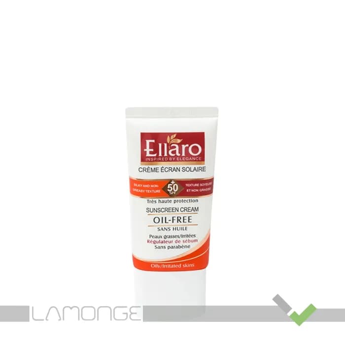 کرم ضد آفتاب فاقد چربی SPF 50 الارو (بدون رنگ) 40میل Ellaro Oil-Free Sunscreen SPF 50 (invisible) 40ml — تصویر ۳