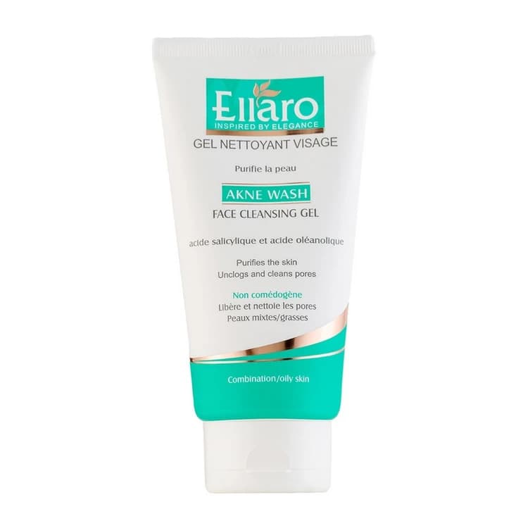 ژل شستشوی صورت آکنه واش الارو 150میل Ellaro Akne Wash Facial Wash Gel 150ml — تصویر ۴