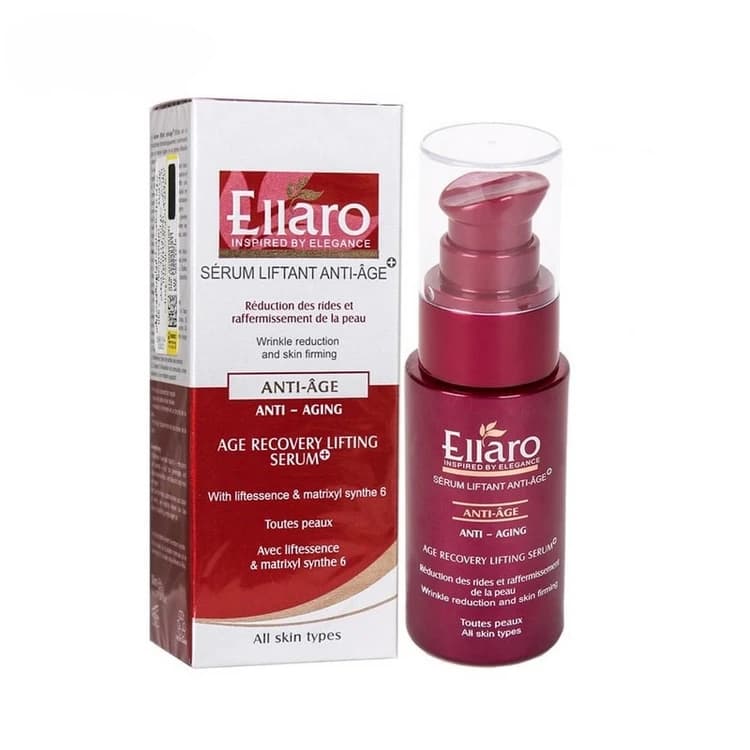 سرم ضد چروک ایج ریکاوری الارو 30میل Ellaro Age Recovery Anti-Wrinkle Serum 30ml — تصویر ۳