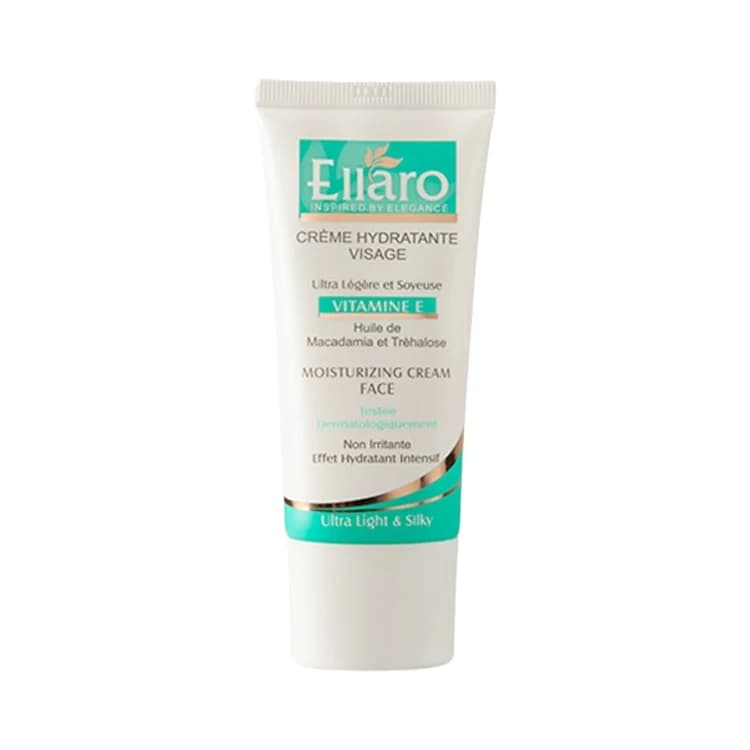 کرم آبرسان صورت ویتامین E الارو 50میل Ellaro Vitamin E Moisturizing Face Cream 50ml — تصویر ۵