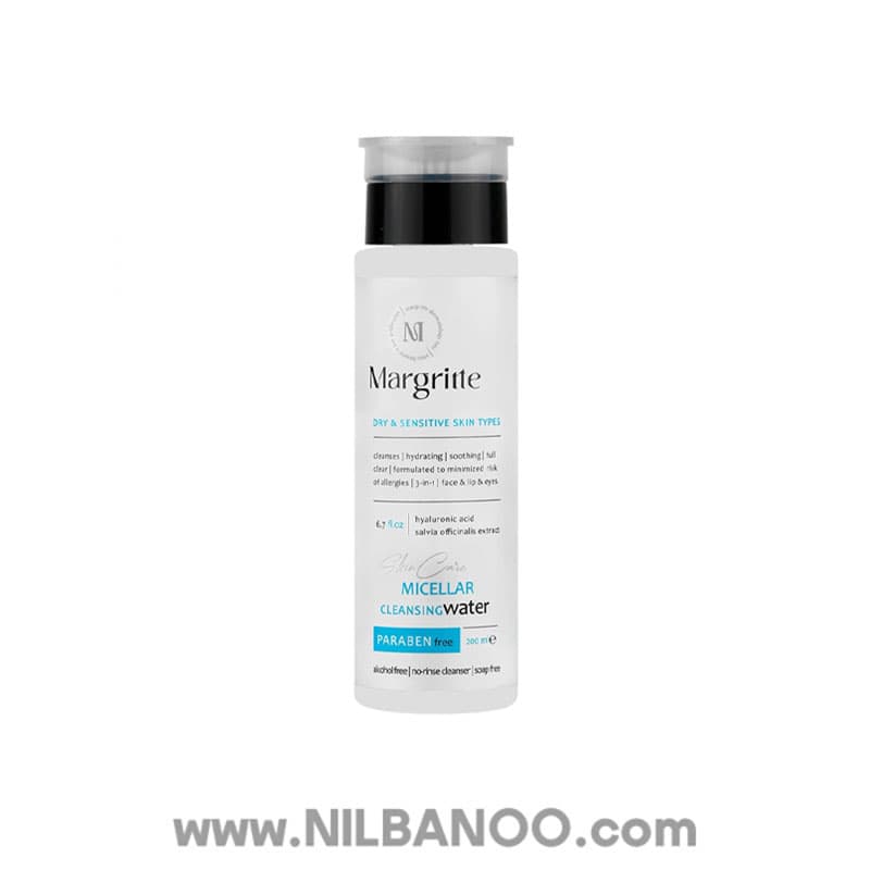 میسلار واتر 3 در 1 پوست خشک و حساس مارگریت 200 میل Margritte 3 in 1 Micellar Water for Dry and Sensitive Skin, 200 ml — تصویر ۵