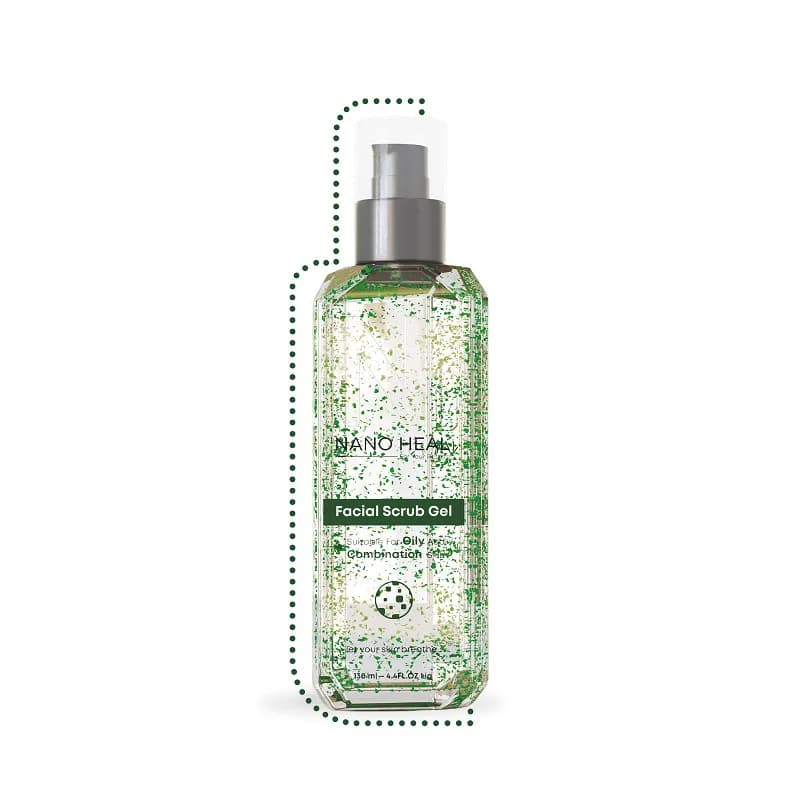 ژل اسکراب پوست چرب و مختلط نانوهیل 130میل Nano heal Scrub Gel for Oily and Combination Skin 130ml — تصویر ۷