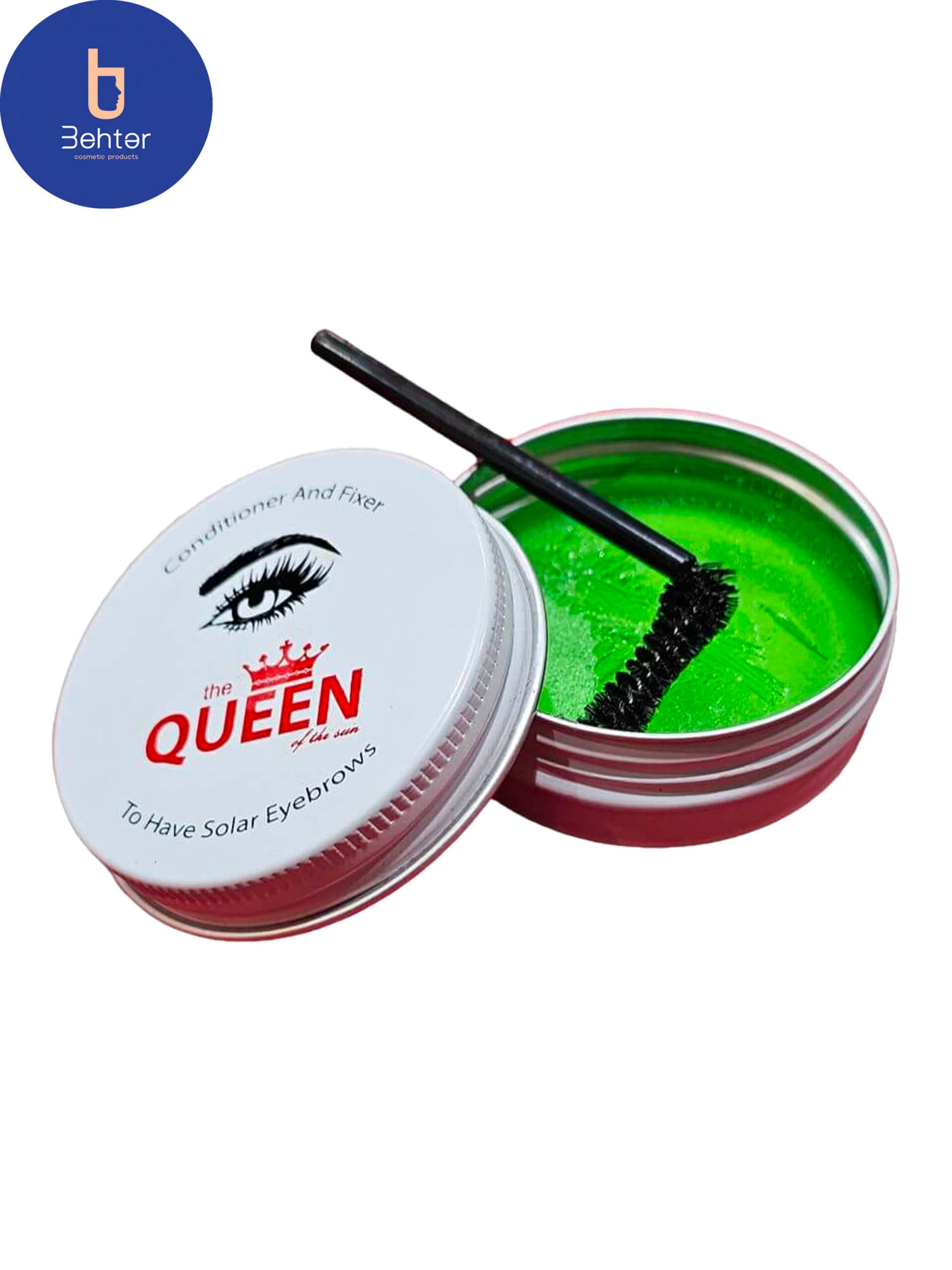 ژل ابرو کاسه ای Queen حجم 30 گرم Queen Eyebrow bowl gel volume 30 gr