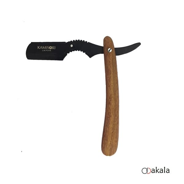 دسته تیغ کامیسوری ژاپن دسته چوبی KAMISORI کد 004 — تصویر ۴