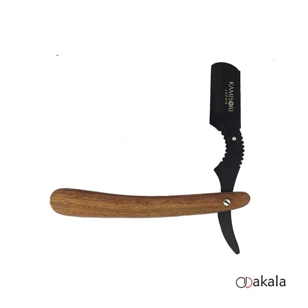 دسته تیغ کامیسوری ژاپن دسته چوبی KAMISORI کد 004 — تصویر ۶