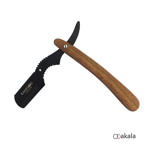 دسته تیغ کامیسوری ژاپن دسته چوبی KAMISORI کد 004 — تصویر ۲