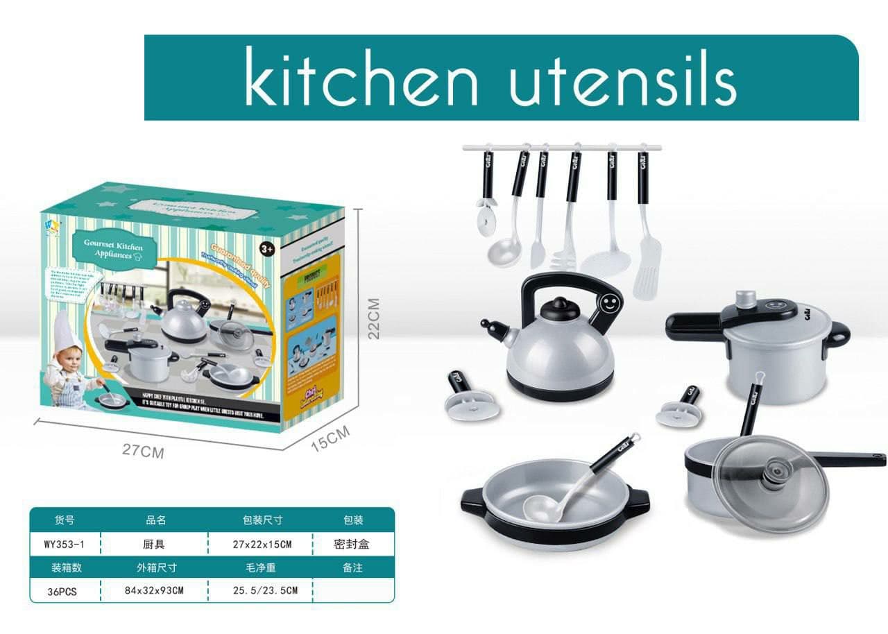 ست اسباب بازی ظروف آشپزخانه مدل kitchen utensils کد 3546 — تصویر ۷