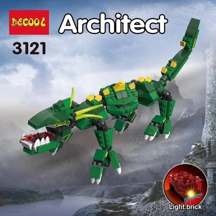لگو اژدها Architect 8in1 برند DECOOL کد 3121 — تصویر ۱۱