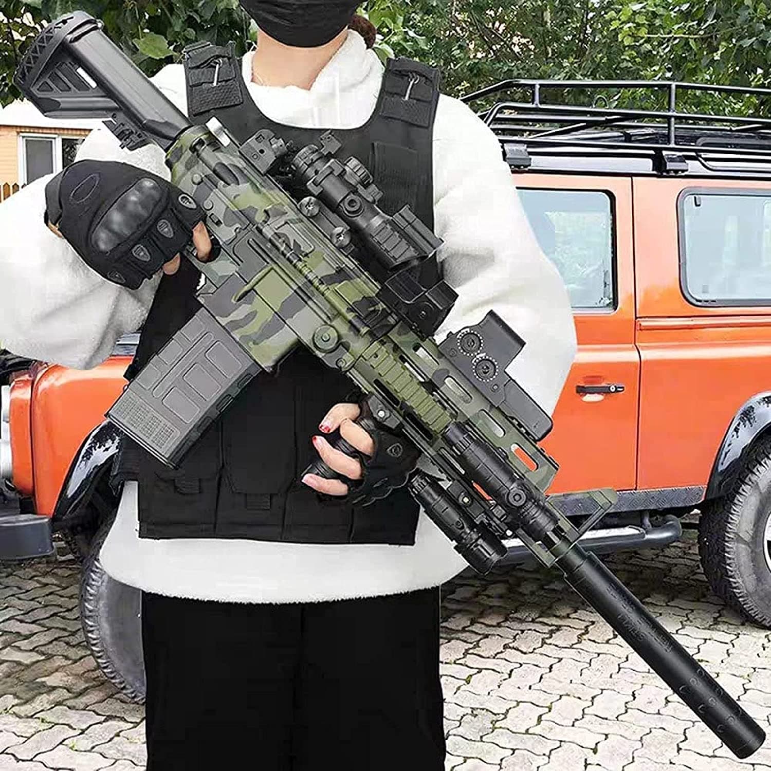 تفنگ اسباب بازی تیر ابری مدل CHAIN GUN کد 760 — تصویر ۶