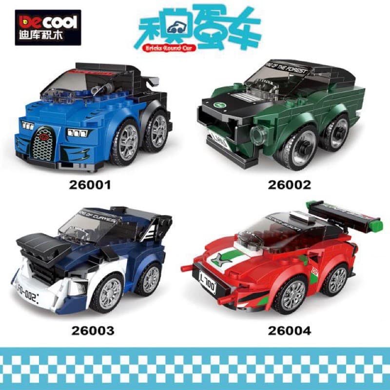 لگو ماشین 4 عددی عقب کش برند DECOOL کد 2600A — تصویر ۶