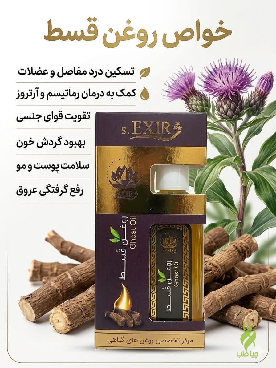 روغن قسط دکتر خیراندیش (مقوی اعصاب ، اعضا و نیروی جنسی و آرتروز) — تصویر ۳