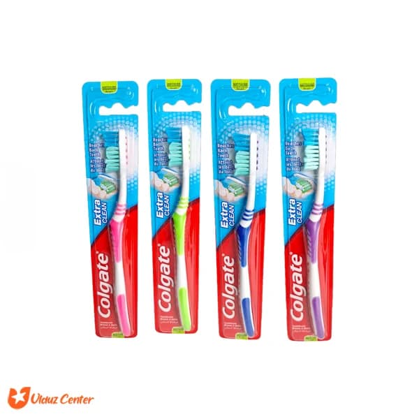مسواک کلگیت با برس متوسط مدل Extra Clean