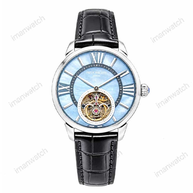 ساعت مچی مردانه پتک فیلیپ سیلور صفحه تیفانی Patek Philippe 5047