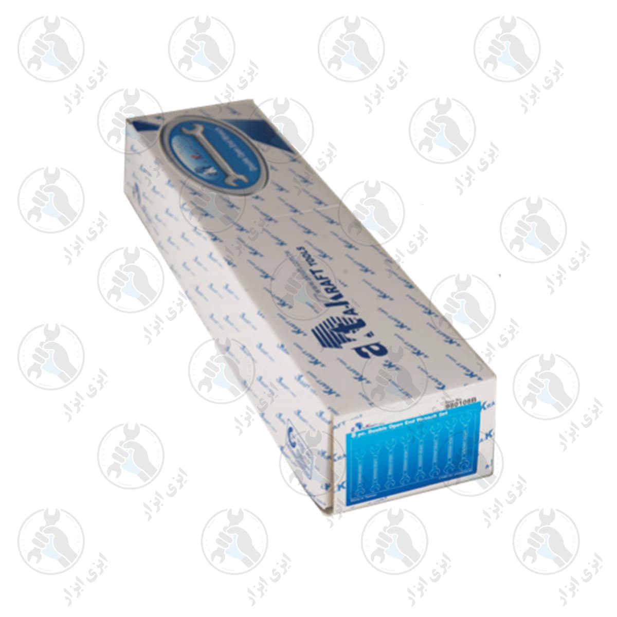 آچار دو سر تخت جعبه ای 12 عددی 6-32 میلیمتر A-KRAFT کد A980112B — تصویر ۲