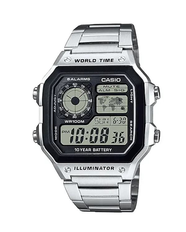 ساعت مچی دیجیتالی مردانه کاسیو (Casio) AE-1200WHD-1AVDF — تصویر ۱۲
