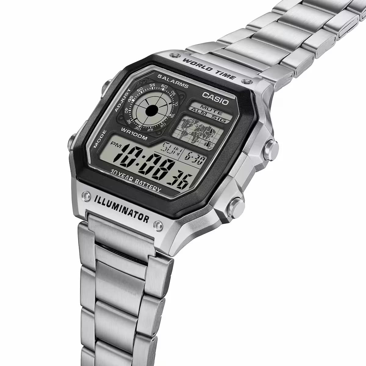 ساعت مچی دیجیتالی مردانه کاسیو (Casio) AE-1200WHD-1AVDF — تصویر ۸