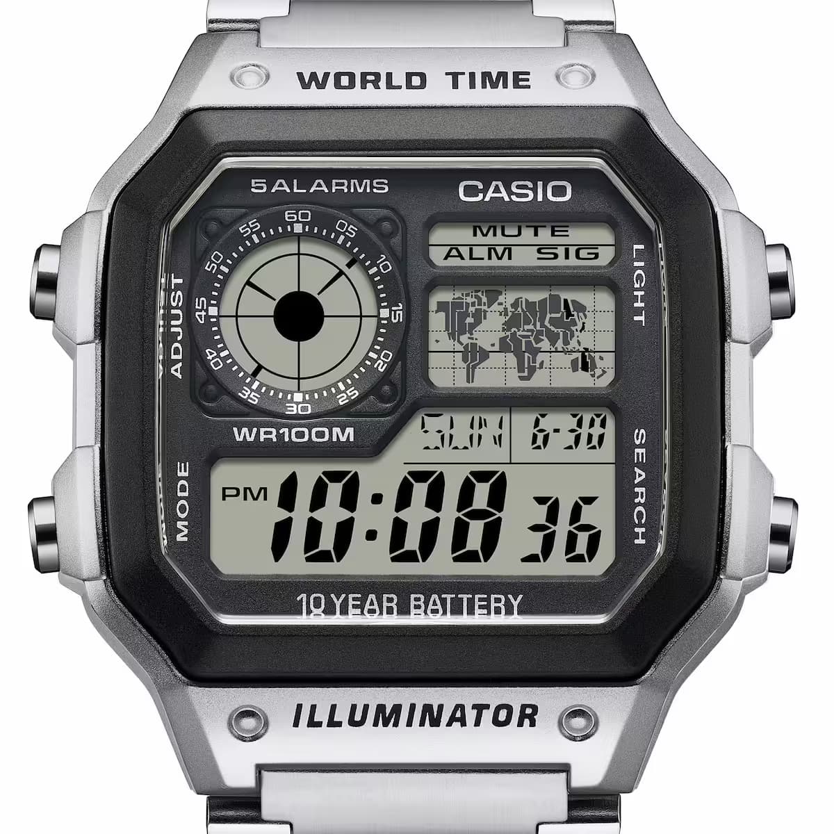 ساعت مچی دیجیتالی مردانه کاسیو (Casio) AE-1200WHD-1AVDF — تصویر ۹