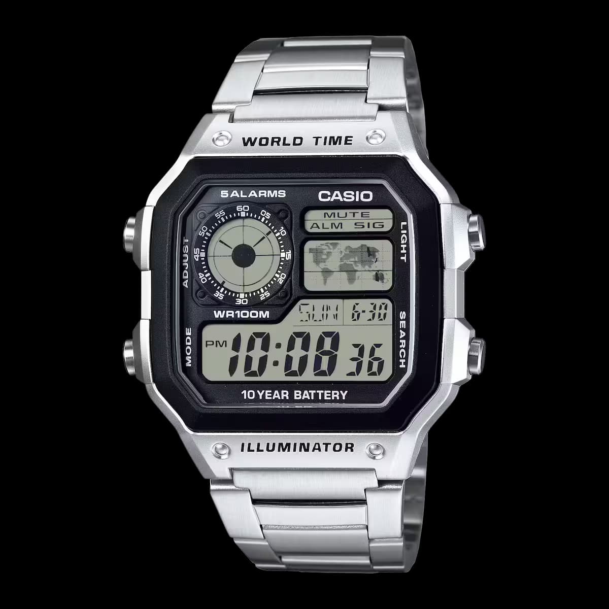 ساعت مچی دیجیتالی مردانه کاسیو (Casio) AE-1200WHD-1AVDF — تصویر ۶