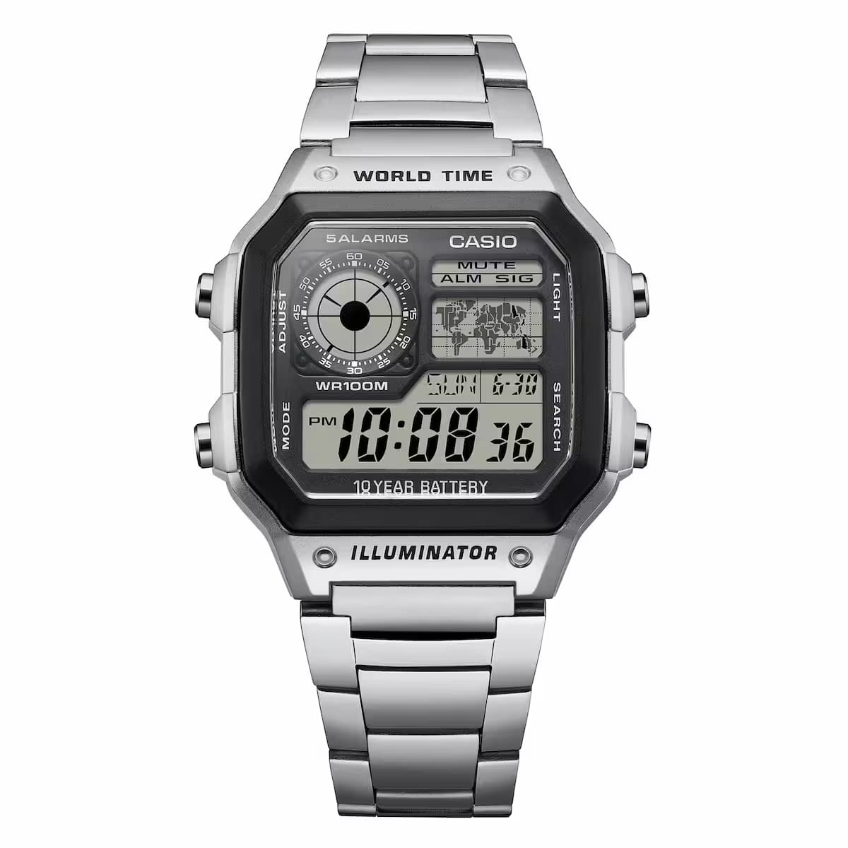 ساعت مچی دیجیتالی مردانه کاسیو (Casio) AE-1200WHD-1AVDF — تصویر ۷